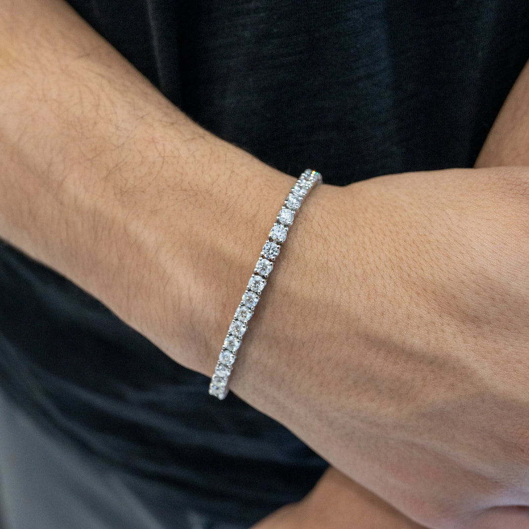 HeyLuna Moissanite Tennis Bracelet on wrist