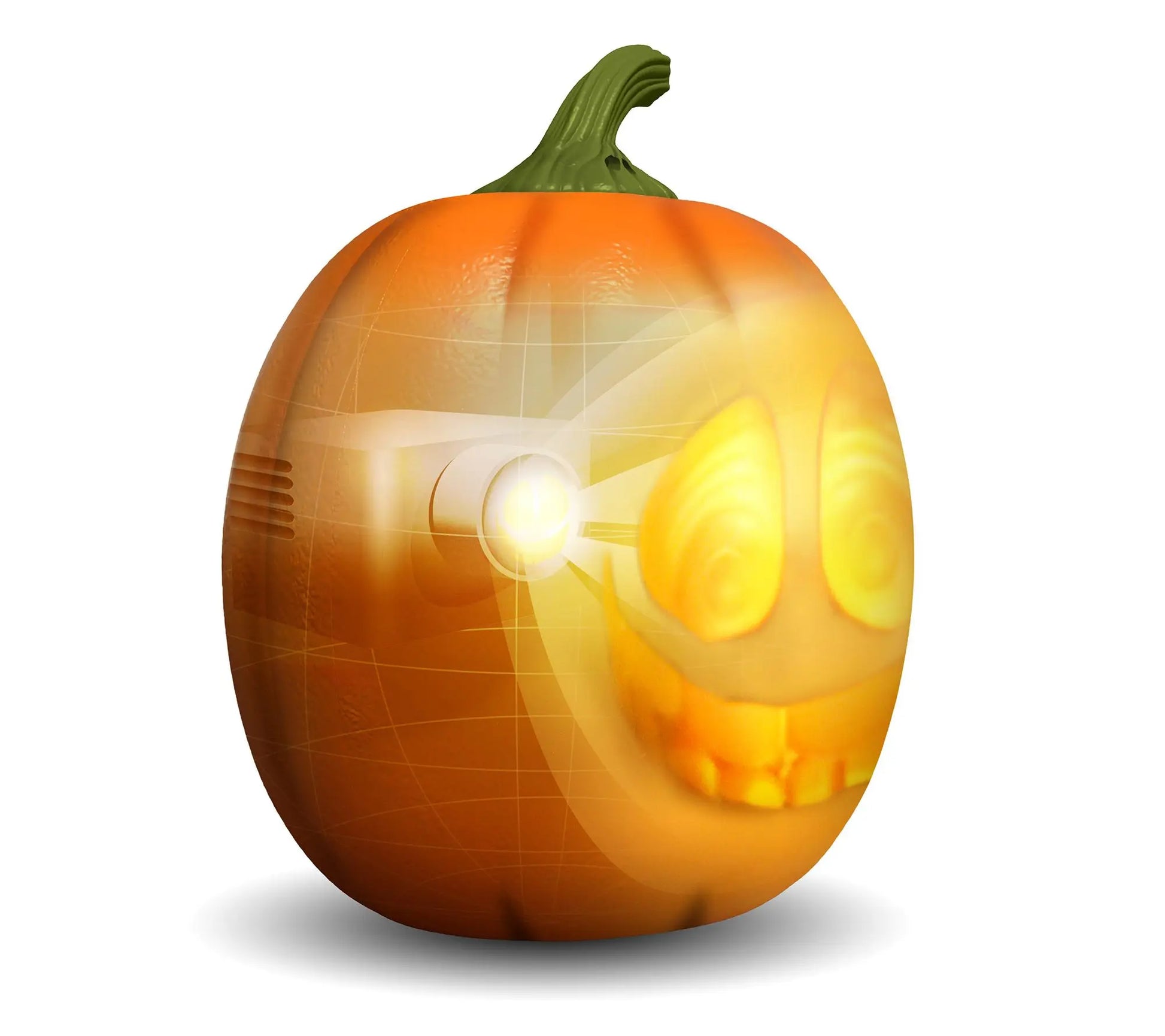 Lumenjack Animated Talking Pumpkin animated face detail