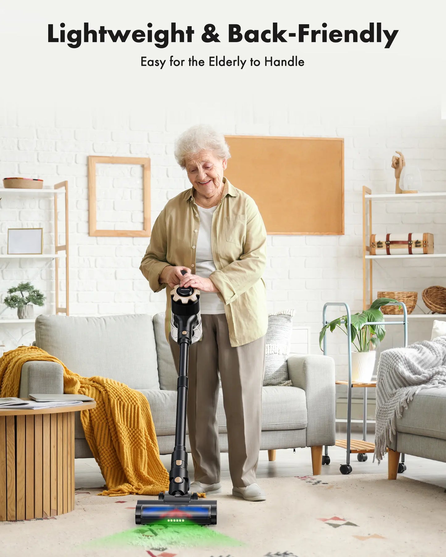 Volara Cordless Stick Vacuum is lightweight and easy to handle