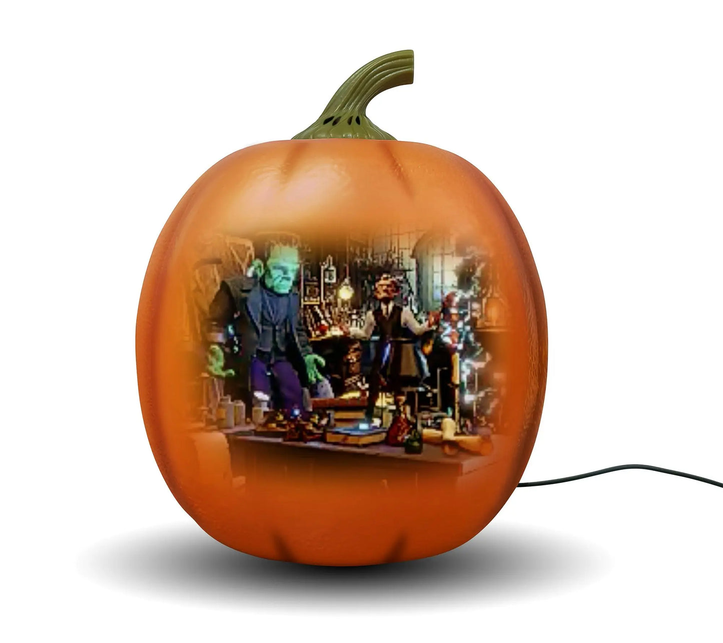 Lumenjack Animated Talking Pumpkin projecting a bonus animated scene