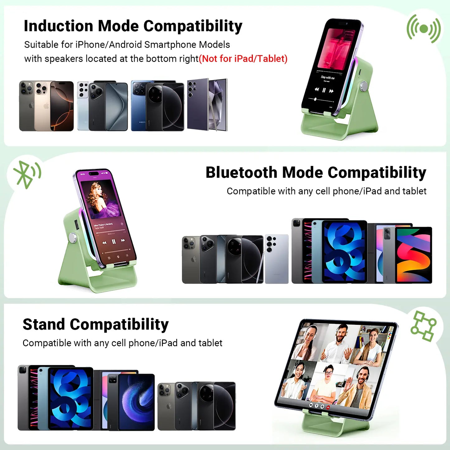 Halolume 5-in-1 Wireless Speaker Stand