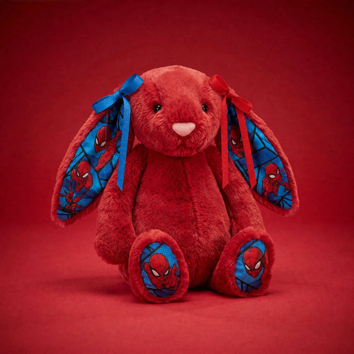 Poppy bunny plush in red