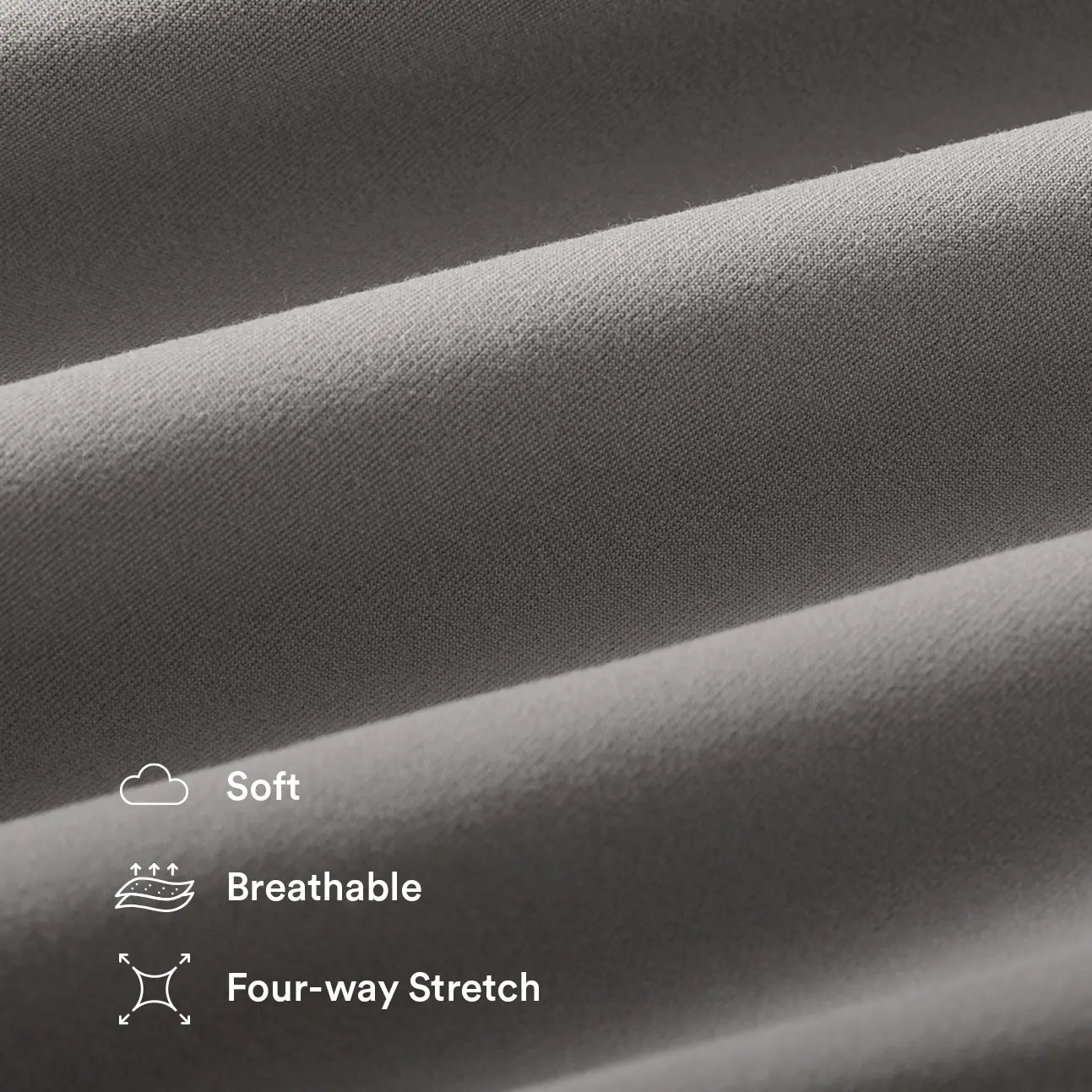 Soft, breathable, four-way stretch fabric