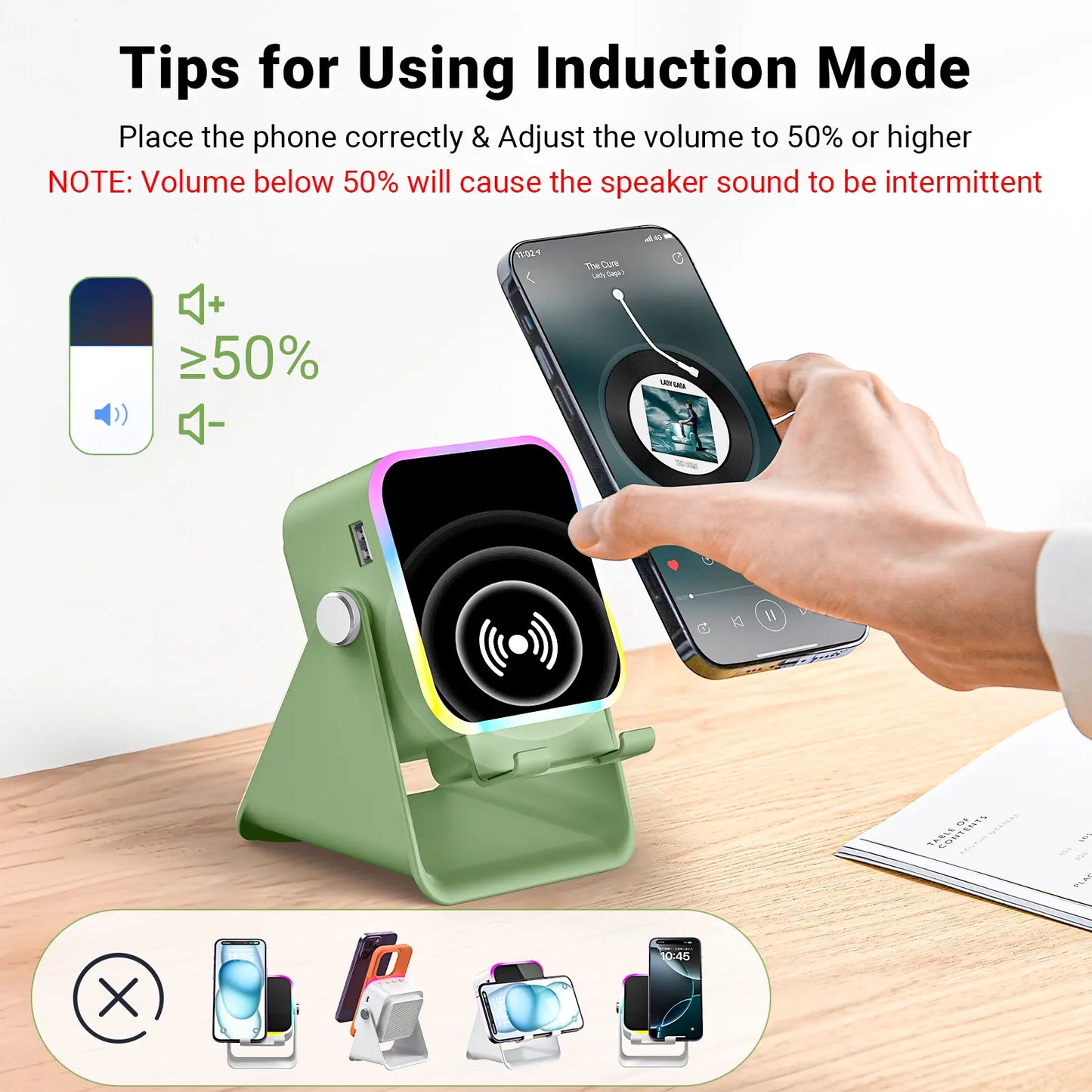 Halolume 5-in-1 Wireless Speaker Stand