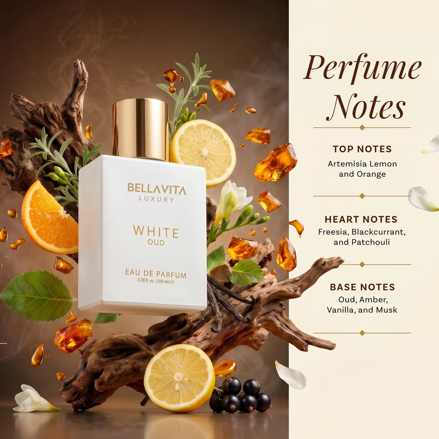 Bellavita Luxury White Oud Eau De Parfum 100ML